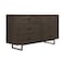 Armen Living Marquis 6 Drawer Oak Wood Dresser with Black Metal Legs LCMUDRGR - alternate 3